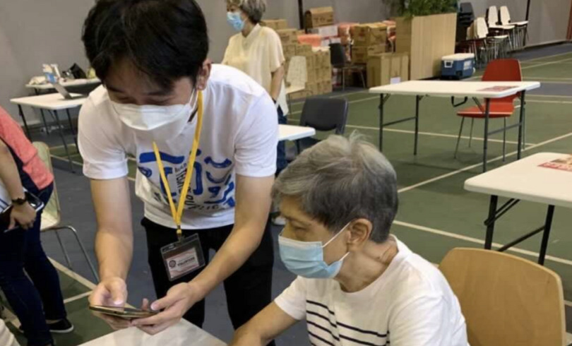 Teaching seniors about technology in Singapore